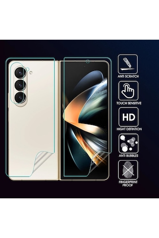Huawei Honor Magic V2 Uyumlu Ön+arka Body Şeffaf Ultra Koruyucu Nano Jelatin