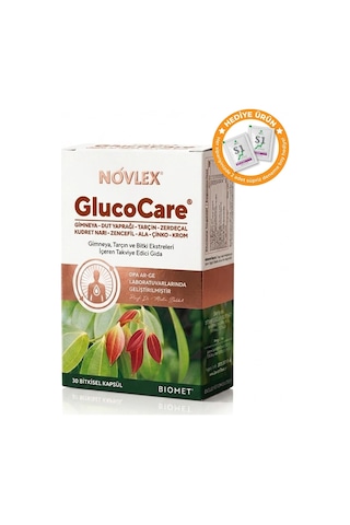 Novlex Glucocare Gimneya, Tarçın Ve Bitki Ekstreleri İçeren Takviye Edici Gıda - 30 Kapsül