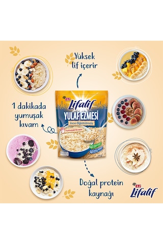 Lifalif İnce Öğütülmüş Yulaf Ezmesi 350 Gr