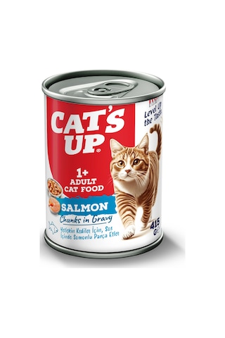 Cats Up Yaş Yetişkin Kedi Maması Somonlu 415gr