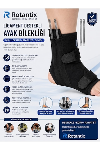 Ligament Destekli Ayak Bilekliği Bandajı - - Sakatlık - İyileşme - Çatlak Ve Kırık
