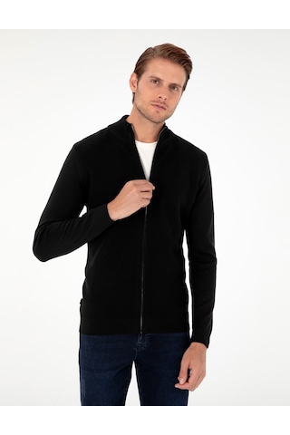 Pierre Cardin Erkek Siyah Hırka Triko 50300497-vr046 Siyah