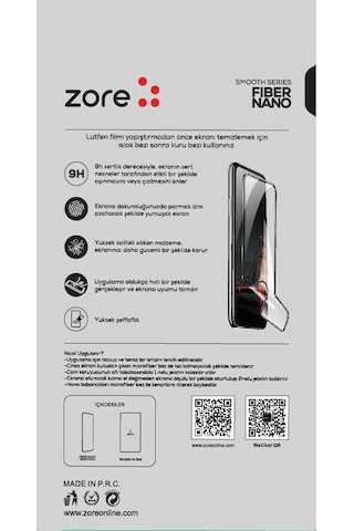 Samsung Uyumlu Galaxy M21 Zore Fiber Nano Ekran Koruyucu-Siyah