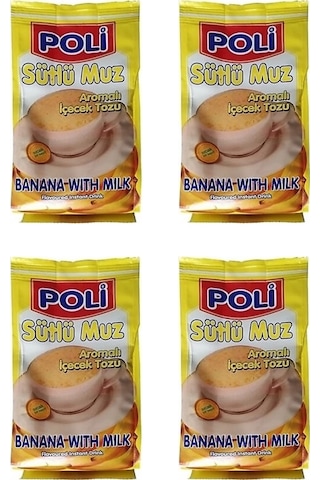 Poli Toz İçecek Sütlü Muz 250 Gr X 4 Adet 250 G