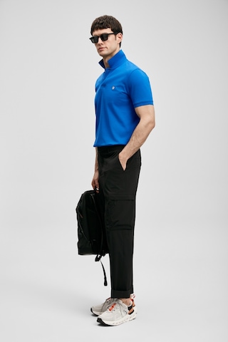 Lufian Laon Smart Erkek Polo Tişört Saks Saks 111040230100240