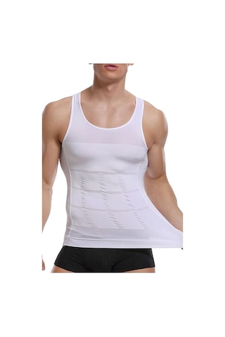 Fit Women Erkek Atlet Korse Bel Göğüs Göbek Dik Duruşa Yardımcı 6050 Beyaz