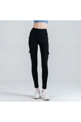 Teltree Kadınlar İçin Yüksek Belli, Gergin Kesimli Spor Leggings - 4 İşlevsel Cep, Yüksek Esneklikli, Vücut Kontrolü, Spor Ve Günlük Kullanıma Uygun, Siyah Asya Bedeni SiYAH