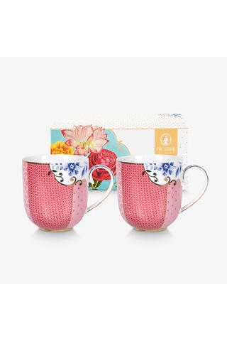 Pembe Porselen Kupa Seti 200 Ml