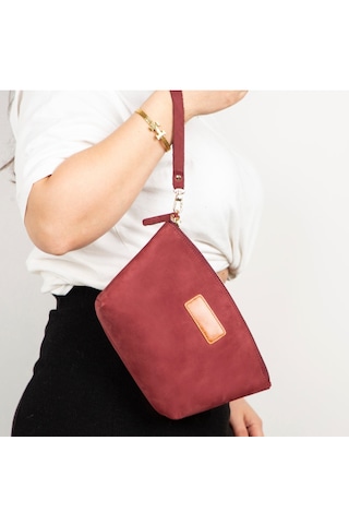 Burgundy Dust Clutch / El Çantası Tarçın