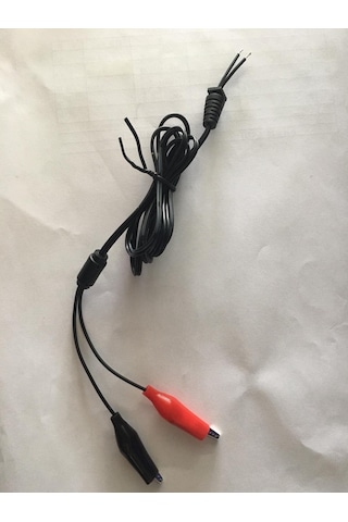 Weko Yerli Üretim 1.2 Metre Adaptör Kablo Krokodil Akü Maşası Uçlu Kablolu Akü Şarj Cihazları Aletleri İçin
