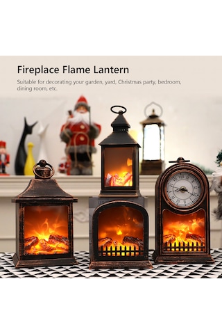 Qingmipy Retro Led Şömine Feneri, Romantik Aydınlatma Ve Parti Dekorasyonu İçin Mükemmel Seçim Diğer