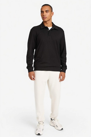 Defacto Standart Fit Polo Yaka Modal Sporcu Sweatshirt G3596ax25wnbk81 Siyah-bk81