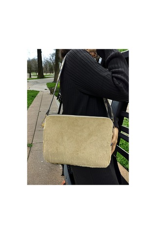 13-13.3-14 Inch Peluş Apple Uyumlu MacBook, Laptop Çantası, Bej Toscase Bej Bej