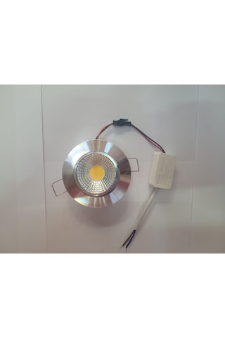 Şila 5w Krom Kasa Günışığı 3200k Cob Led Spot Trafolu 2 Li Paket