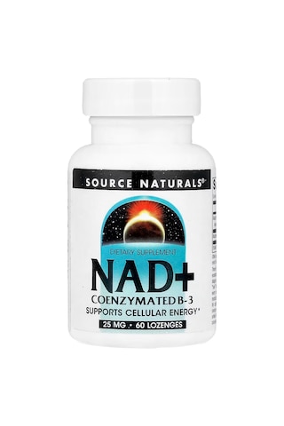 Source Naturals Nad+ Nicotinamide Adenine Coenzymated Niacin Vitamin B-3 Atp 60 Lozenges