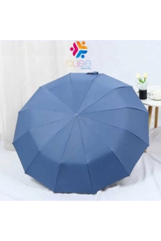 Bliss Umbrella 12 Telli Otomatik Şemsiye Mavi