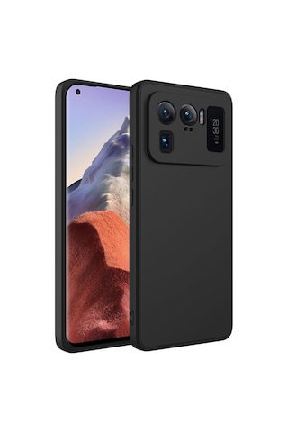 Xiaomi Mi 11 Ultra Kılıf Yumuşak Silikon Kamera Korumalı Lansman Pazarplus Siyah