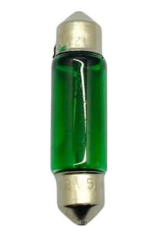 12v Sofit Ampul 5w Uzun Tip 39 Mm Yeşil