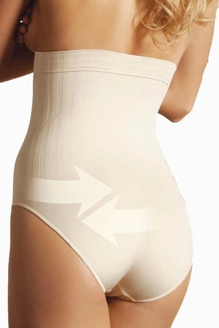 Anıl Lingerie Anıl 2477 Kadın Dikişsiz Yüksek Bel Korse Beyaz