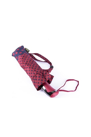 Baginn Snotline Kadın Şemsiye Mini Lacivert Puantiyeli Bordo 225l 001