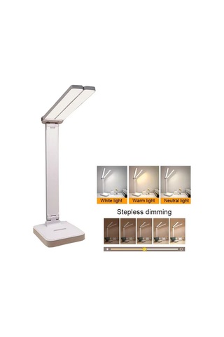 Led Masa Lambası 3 Seviyeli Kısılabilir Dokunmatik Gece Lambası Şarj Edilebilir Beyaz Beyaz