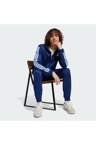 Adidas Sportswear Basic 3-stripes French Terry Erkek Eşofman Takımı Mavi