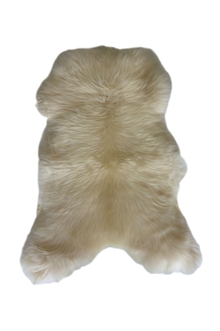Üst Düzey Naturel Boyasız Medikal Özellikte Koyun Postu 100 X 65 Cm Beyaz