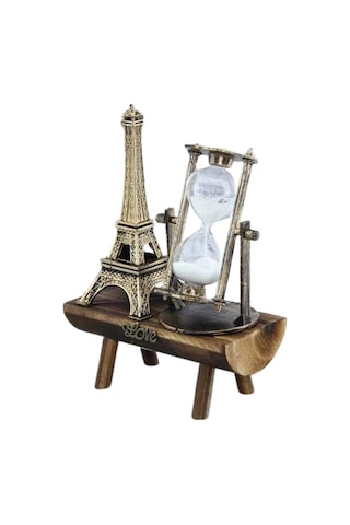 Paris Eyfel Kulesi Hediyelik Eyfel Retro Kum Saati Dekoratif Eşya Renkli