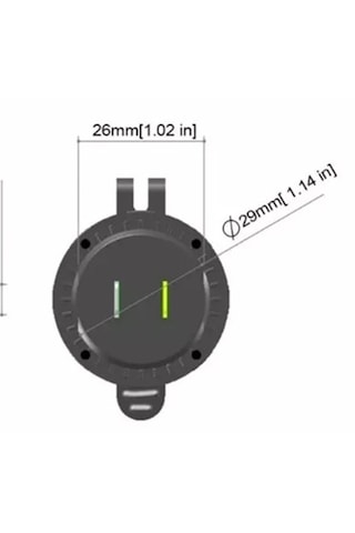 12-24volt Araç/tekne/motosiklet Quick Hızlı Şarj Type C / Usb Mavi Işık 45w 1 Type C