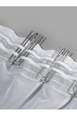 Lundo Perdeler İçin Metal Kanca 70x25 368556643 Gümüş