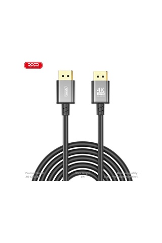 Delux Serisi Gb018b Dp - Dp Metal Kablo 4k - 5m 1080p Çalışma Masası Cihaz Aparatı Video Kablosu