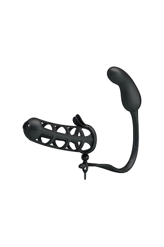 Lilitu Shop Pretty Love Hercules Penis Kılıflı Usb Şarjlı Titreşimli Anal Plug