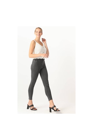 Kadın Gri Skinny Jean Pantolon 001