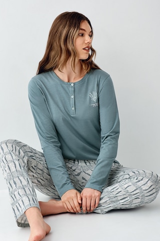 Arnetta Kadın Yeşil Pijama Takımı Yeşil