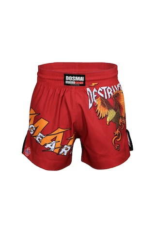 Dosmai Dijital Baskılı Eagle Spor Şort Kırmızı Fgs243