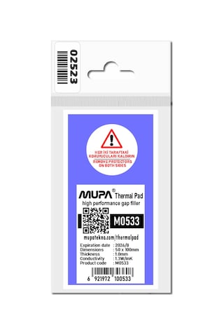 Mupa Termal Ped / Thermal Pad 1.0Mm 1.3W/Mk 5X10Cm M0533