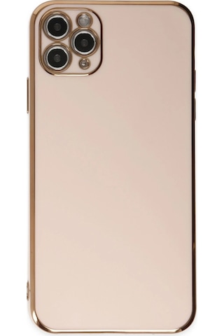 Gld-spt- Newface Apple Uyumlu iPhone 11 Pro Max Kılıf Volet Silikon - Pembe