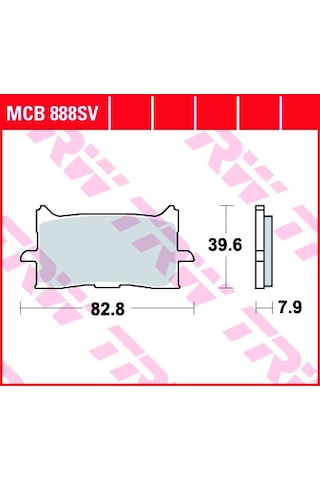 Trwlucas Mcb888Sv Xadv 750. Crf1000L. Crf1100L Ön Balata