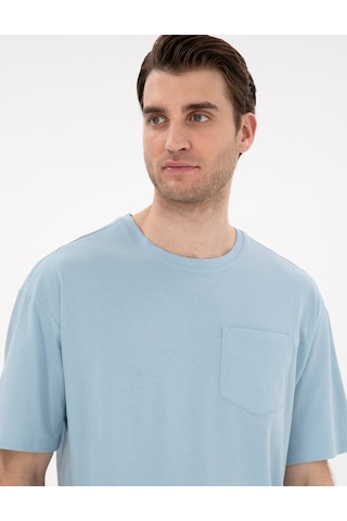 Pierre Cardin Erkek Açık Mavi Tişört Basic 50306991-vr003 Açik Mavi
