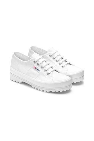 Superga 2555 Alpina Unisex Beyaz Bileksiz Sneaker Siyah