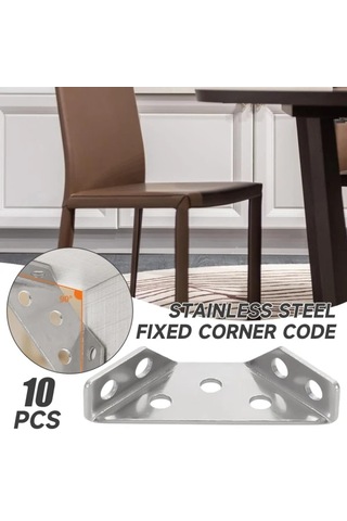 Üniversal Mobilya Köşe Konnektörü - Açılı Montaj Konnektörü Mobilya Üçgen Destek Çerçevesi 10 Adet 10 Adet Diğer
