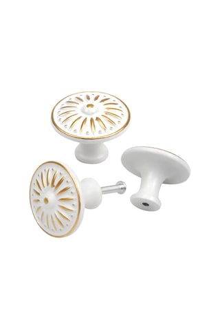 10 Adet Vintage Kapı Kolu, Çekmece Kolu, 35 Mm Mobilya Topuzu, Yuvarlak Çekmece Topuzları, Pirinç Kapı Kolları, Dolaplar İçin Mobilya Kolları Beyaz