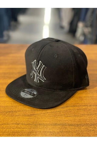 Hamze Ny Yankees Nakışlı Siyah Hip Hop Snapback Rapper Cap Şapka
