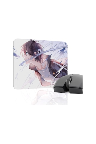 Noragami Kaymaz Dikişli Kauçuk Oyuncu Mousepad V2 - 22x18 Gaming Mouse Pad Fare Altlığı