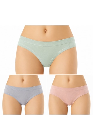 Kota 5104 Biye Detaylı 3 Lü String Modal Bayan Bikini Karışık/çok Renk