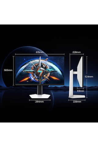 Tcl 27p3a Pro Gaming Monitörü 27" 1ms 320hz Qhd 2k Qd-mini Led Fps Oyuncu Monitörü 1196 Bölge