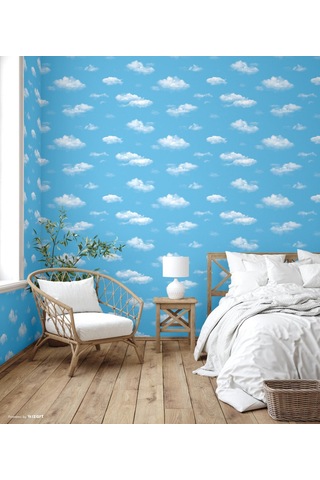 Adawall Adakids 8904-1 Genç Çocuk Bulut Desenli Duvar Kağıdı