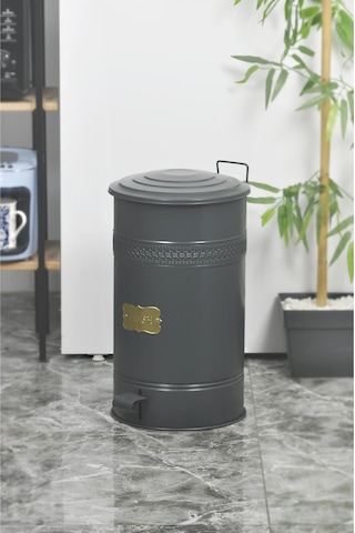 Yıldıray Metal Metal Pedallı Mutfak Banyo 30litre Çöp Kovası Ahşap