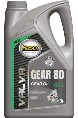 Rasch Valva Apı Gl-1 Genel Amaçlı Dişli Yağı No 80 - 3 L