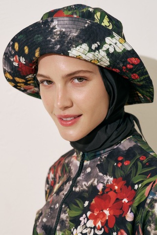 Eşarp Detaylı Bucket Şapka Dark Garden Dark Garden